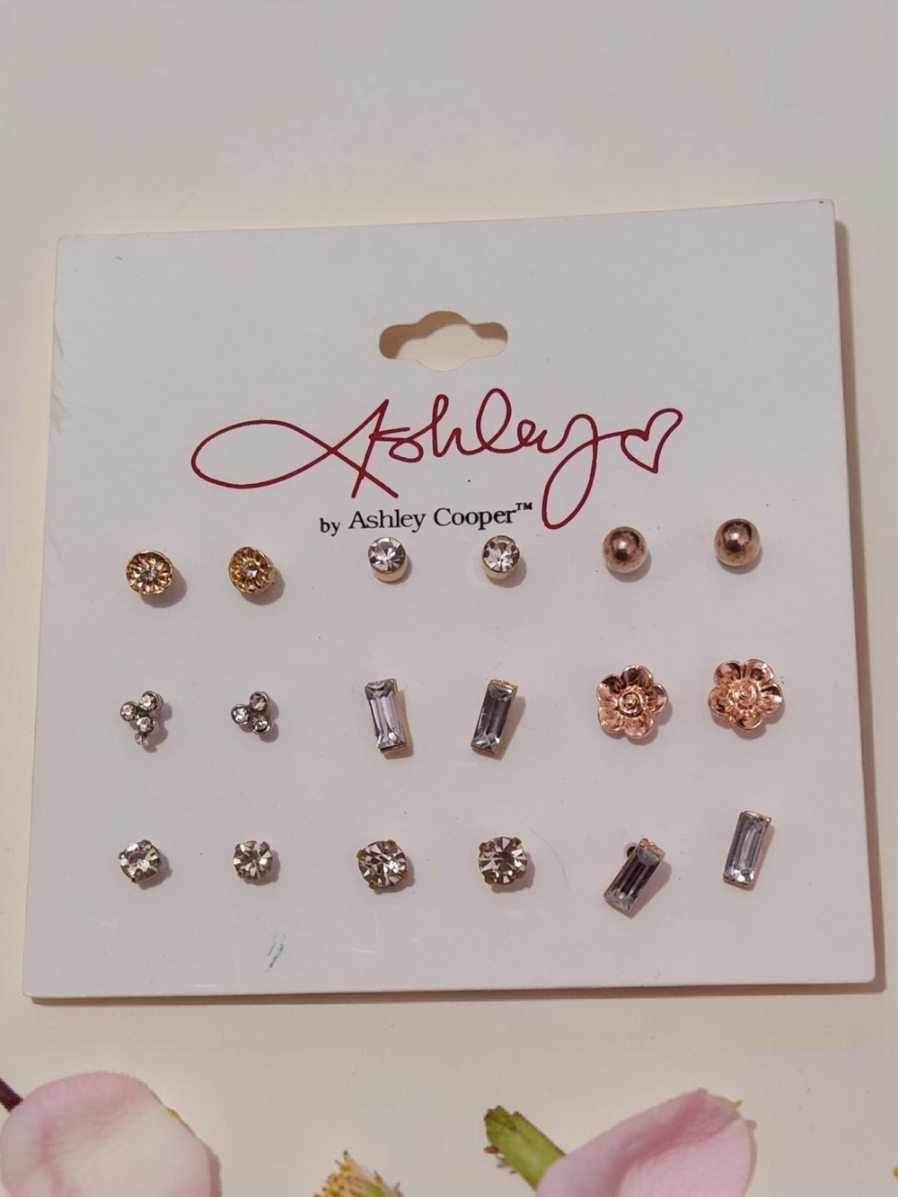 Ashley Cooper  Mixed Stud Earring Set
